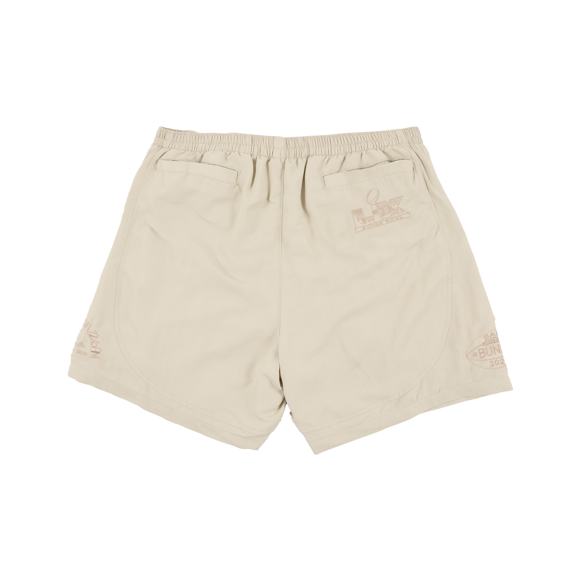 Bad Bunny x Super Tazón - Off White Track Shorts